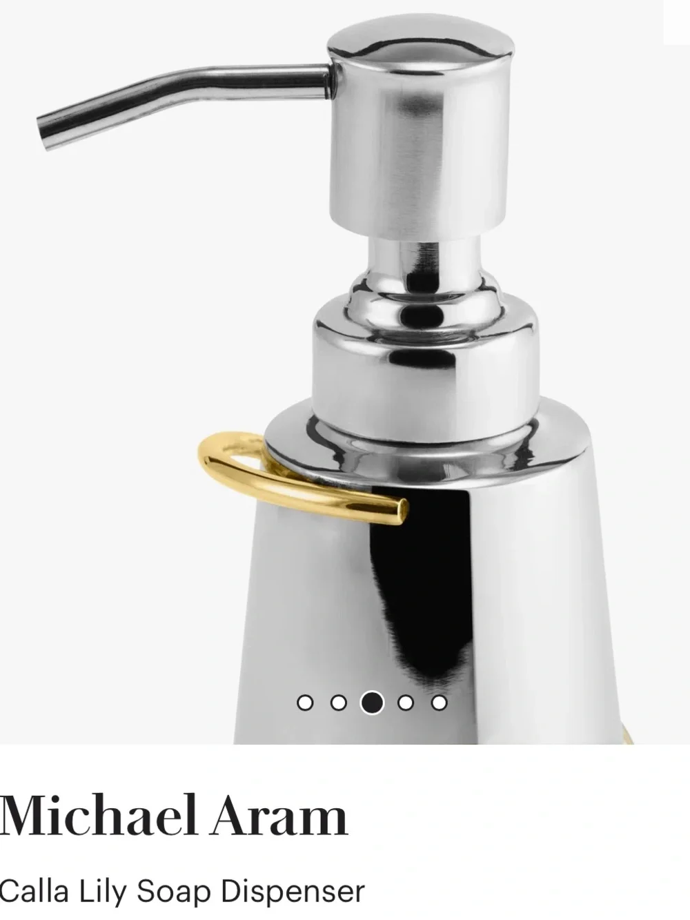 Michael Aram Calla Lily Soap Dispenser gently used